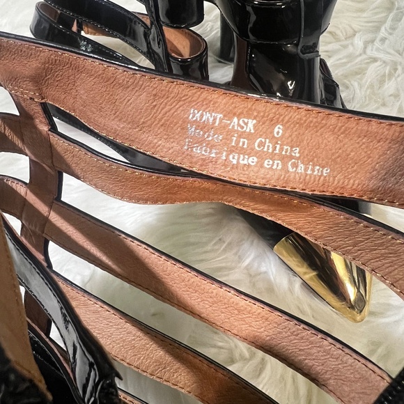 Rare [Jeffrey Campbell] Black < Don't Ask > Tall Cut Out Zip High Heel Boots | 6 - Picture 13 of 16